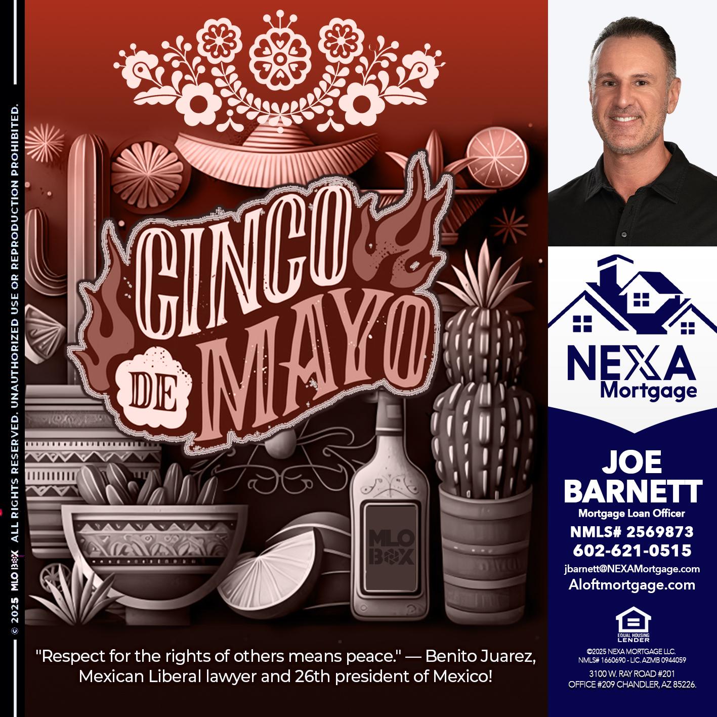 Feliz 5 de Mayo - Joe Barnett -Mortgage Loan Officer