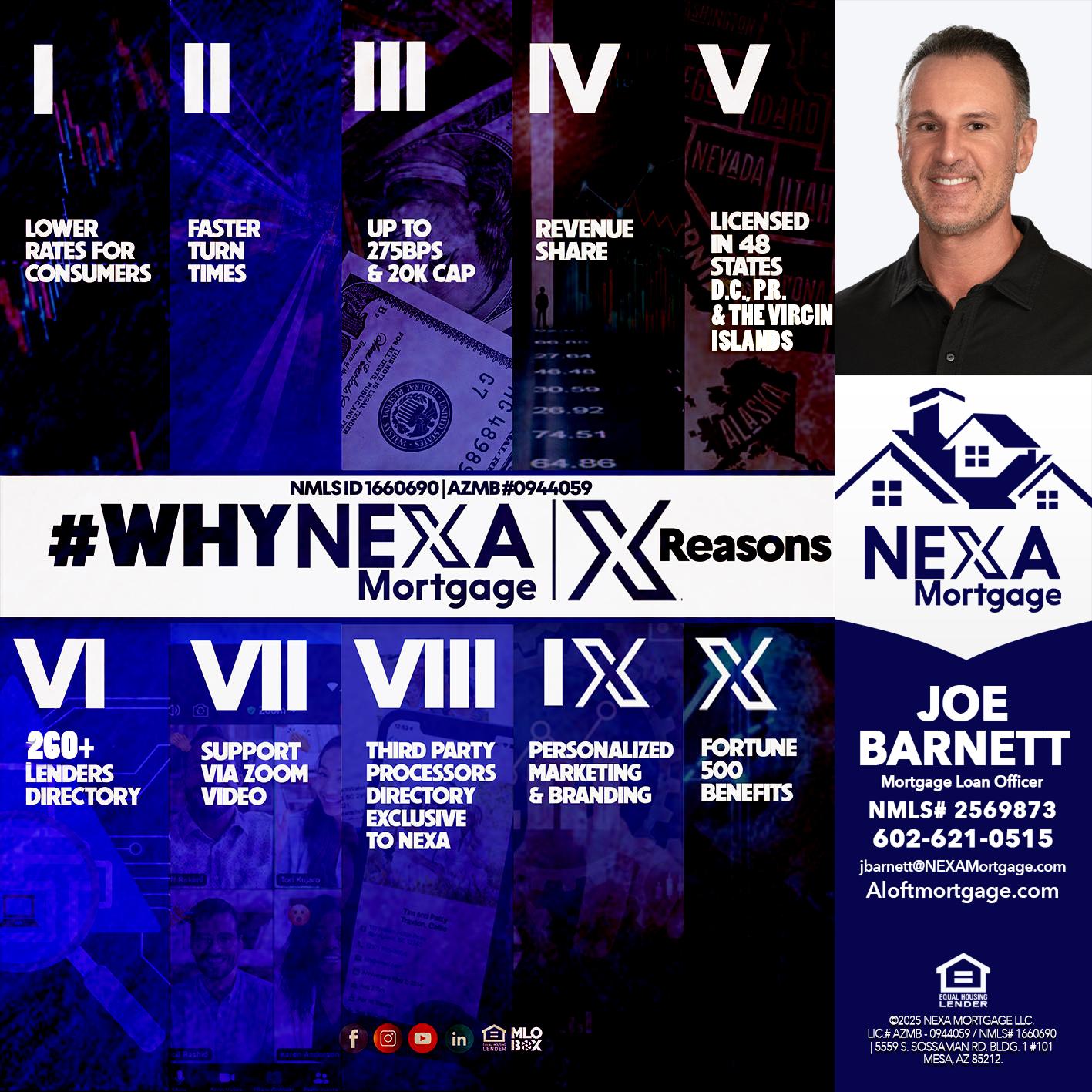 WHYNEXA TOP X - Joe Barnett -Mortgage Loan Officer