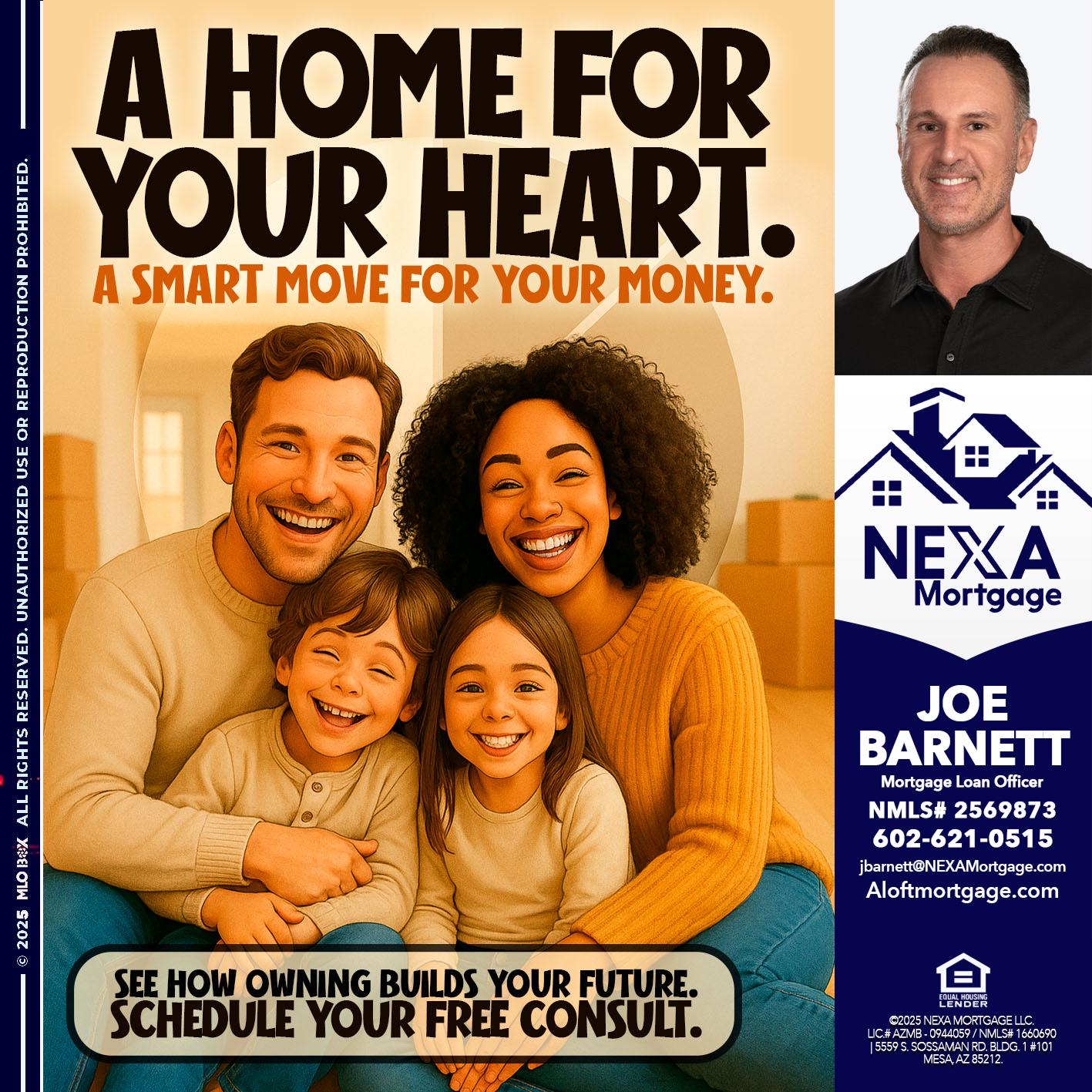 A HOME FOR - Joe Barnett -Mortgage Loan Officer