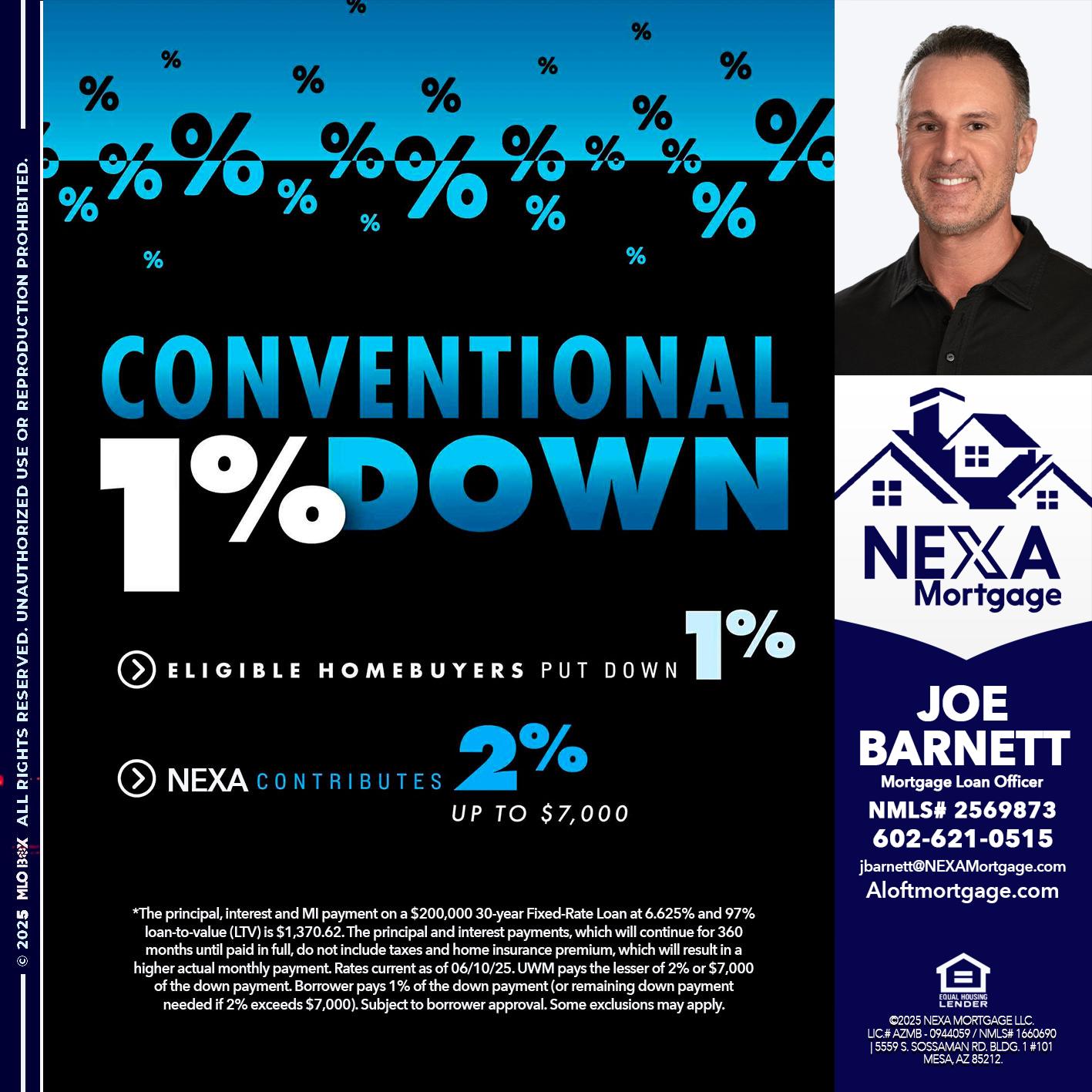 conventional - Joe Barnett -Mortgage Loan Officer