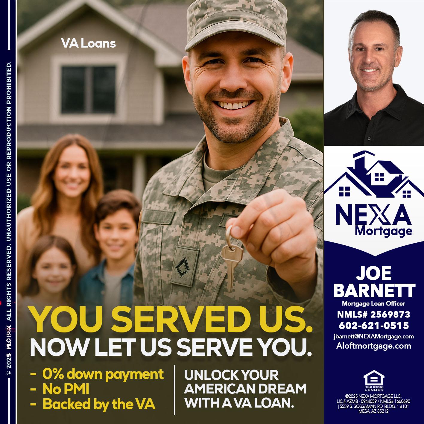 YOU DESERVED - Joe Barnett -Mortgage Loan Officer