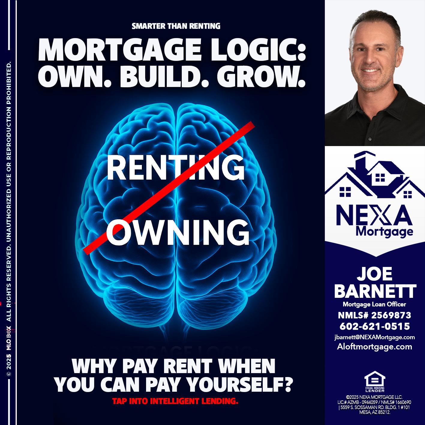 mortgage logic - Joe Barnett -Mortgage Loan Officer