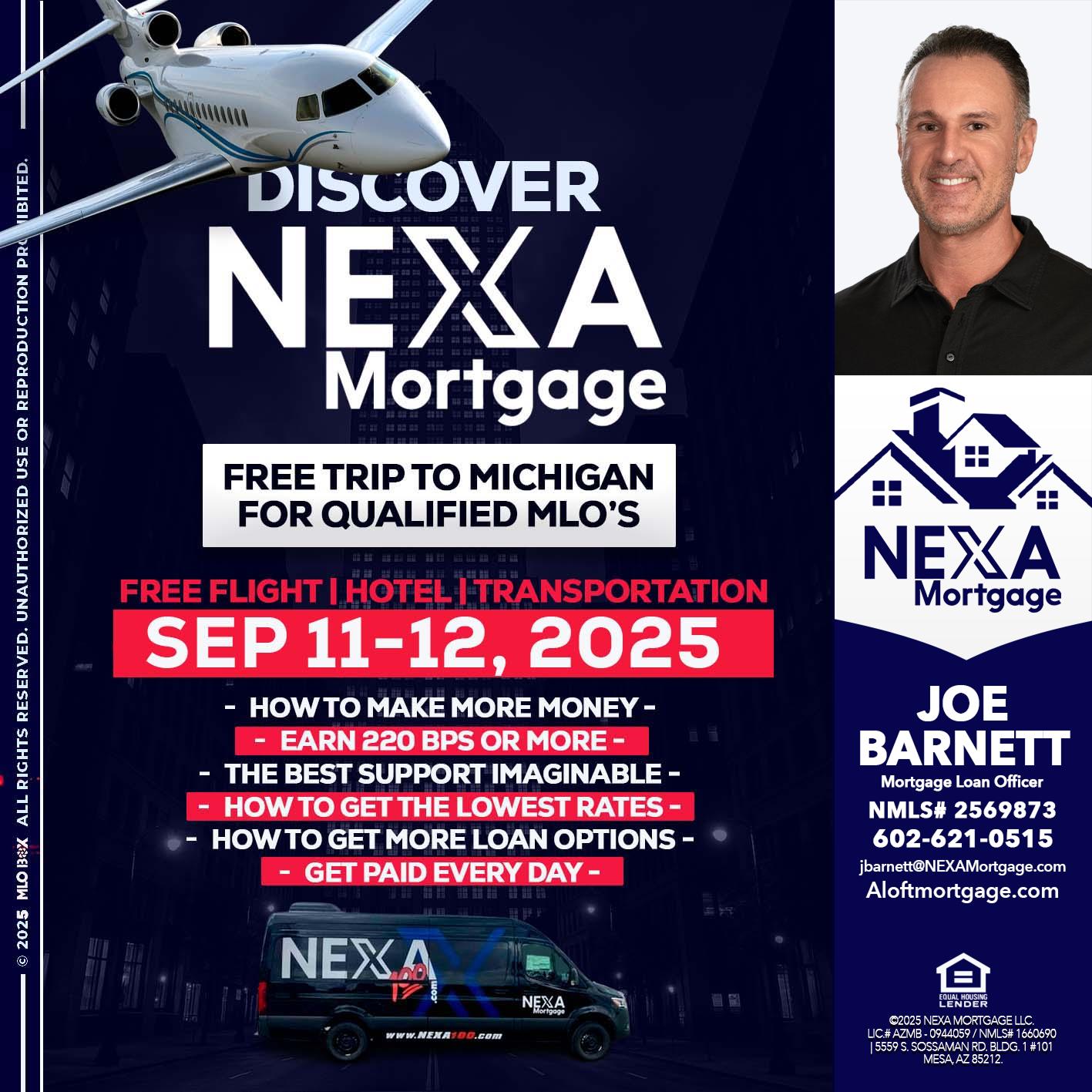 DISCOVER NEXA MORTGAGE - Joe Barnett -Mortgage Loan Officer