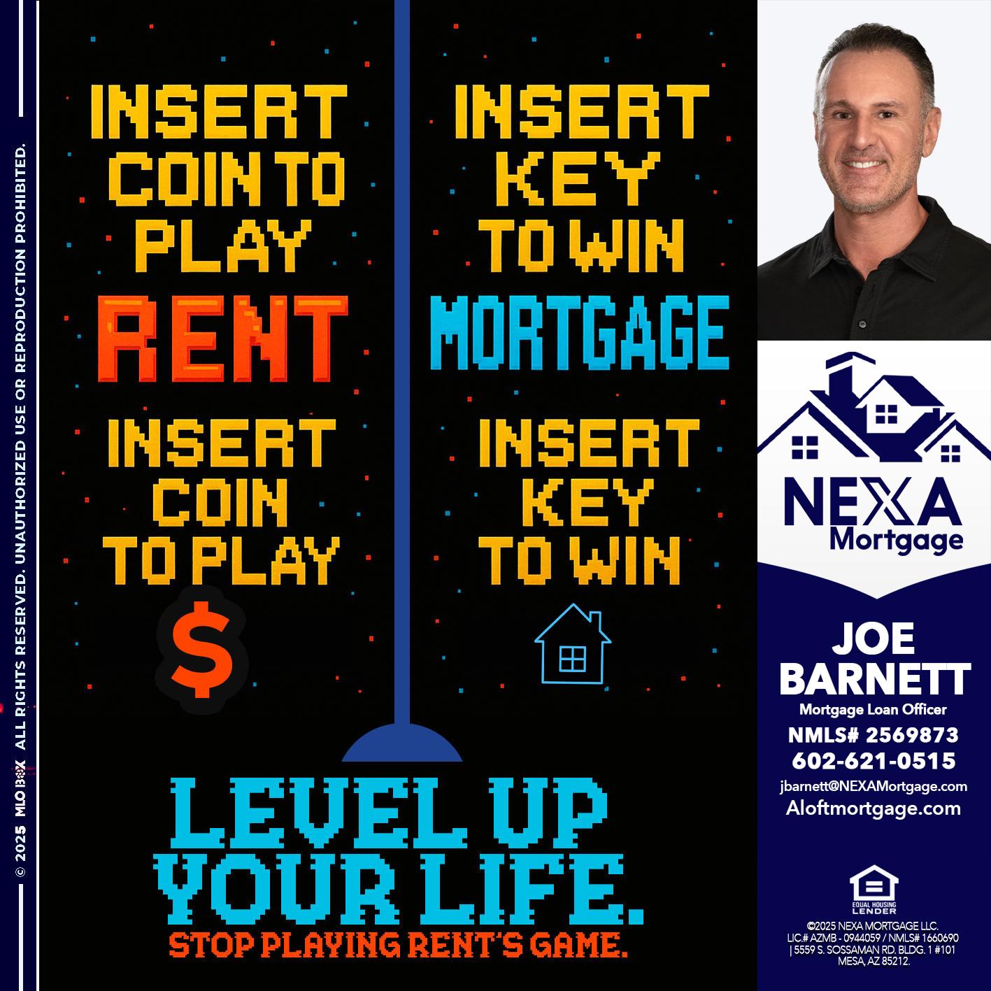 INSERT COIN - Joe Barnett -Mortgage Loan Officer