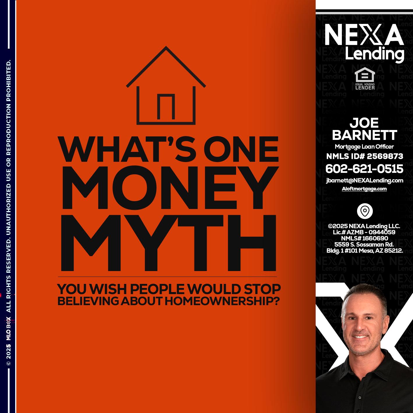 WHATS ONE - Joe Barnett -Mortgage Loan Officer