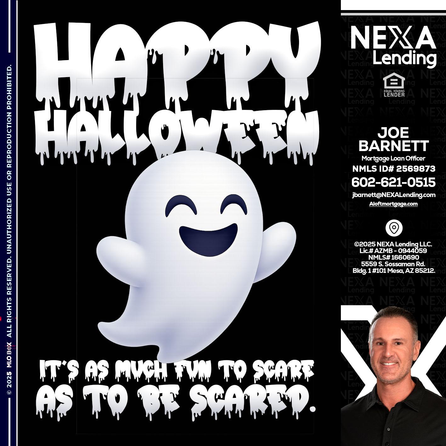 HAPPY HALLOWEEN - Joe Barnett -Mortgage Loan Officer