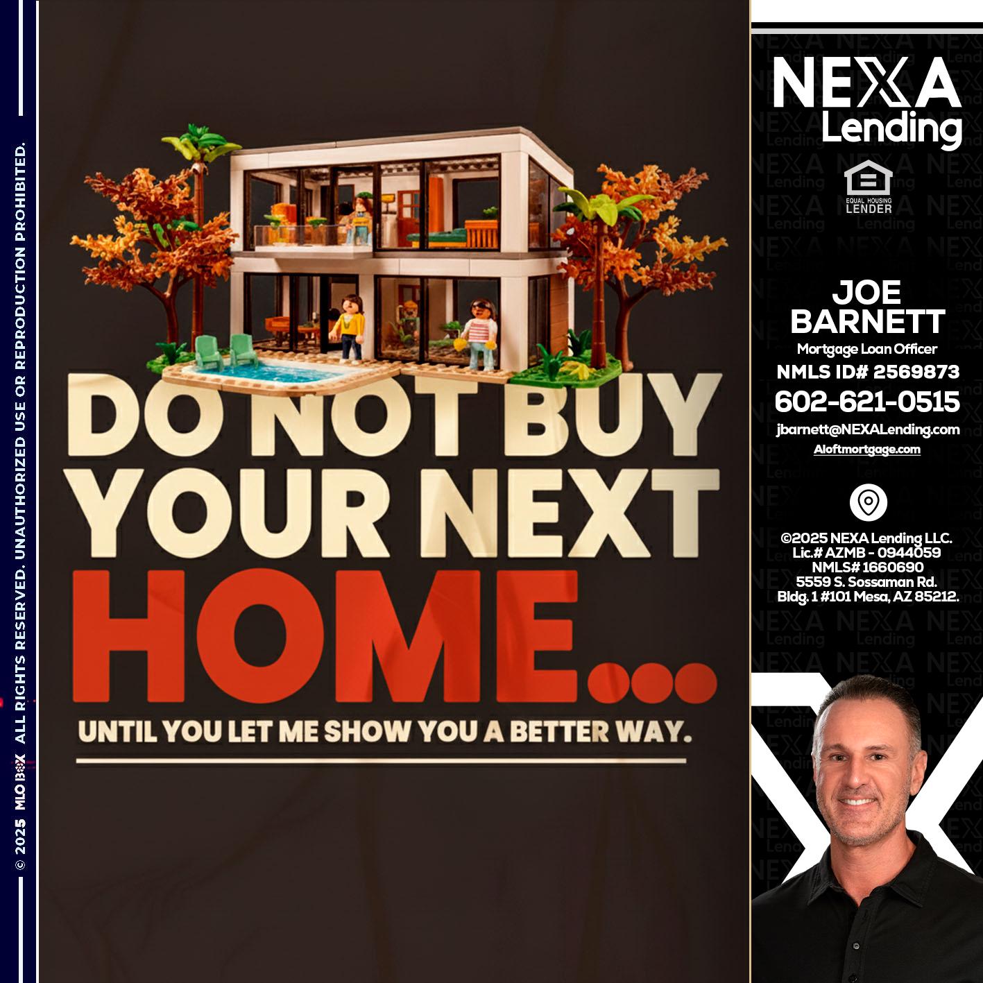 DO NOT BUY - Joe Barnett -Mortgage Loan Officer