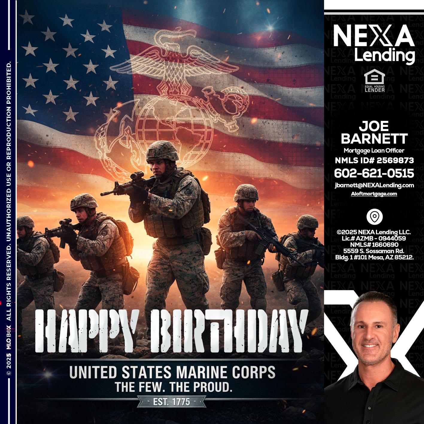 happy birthday - Joe Barnett -Mortgage Loan Officer