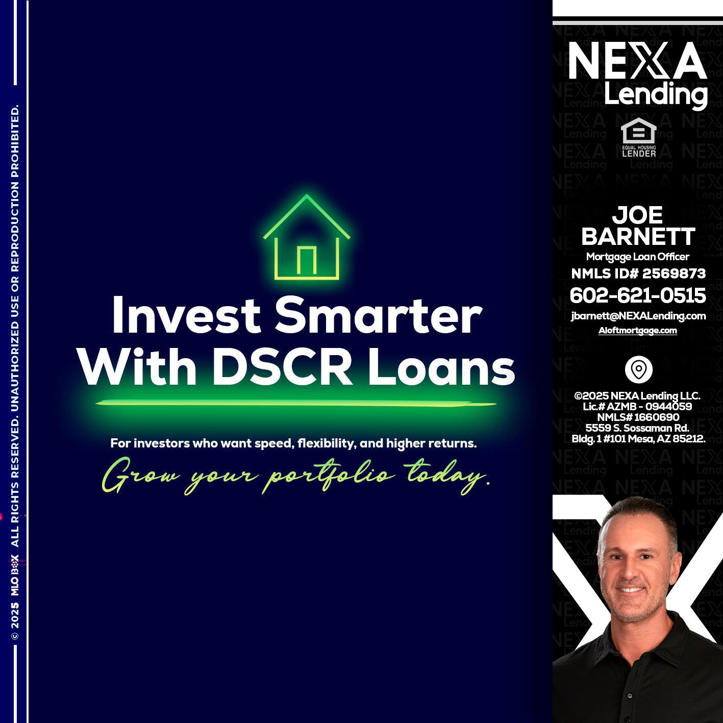 DSCR - Joe Barnett -Mortgage Loan Officer