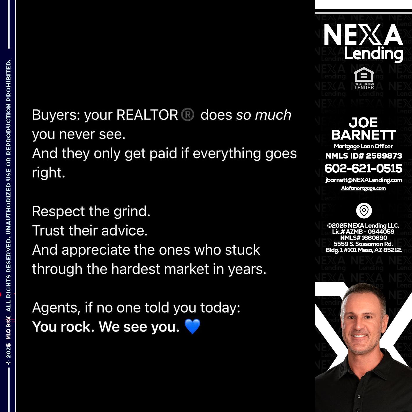 BUYERS - Joe Barnett -Mortgage Loan Officer