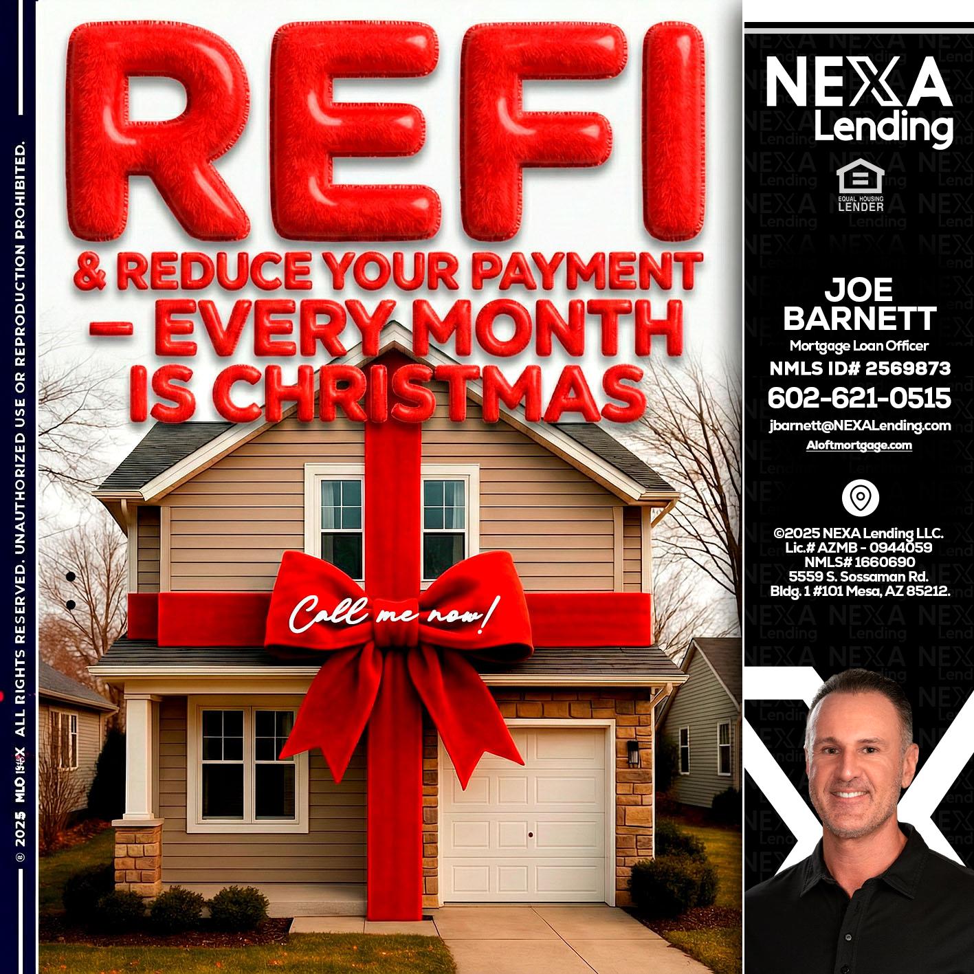 REFI - Joe Barnett -Mortgage Loan Officer