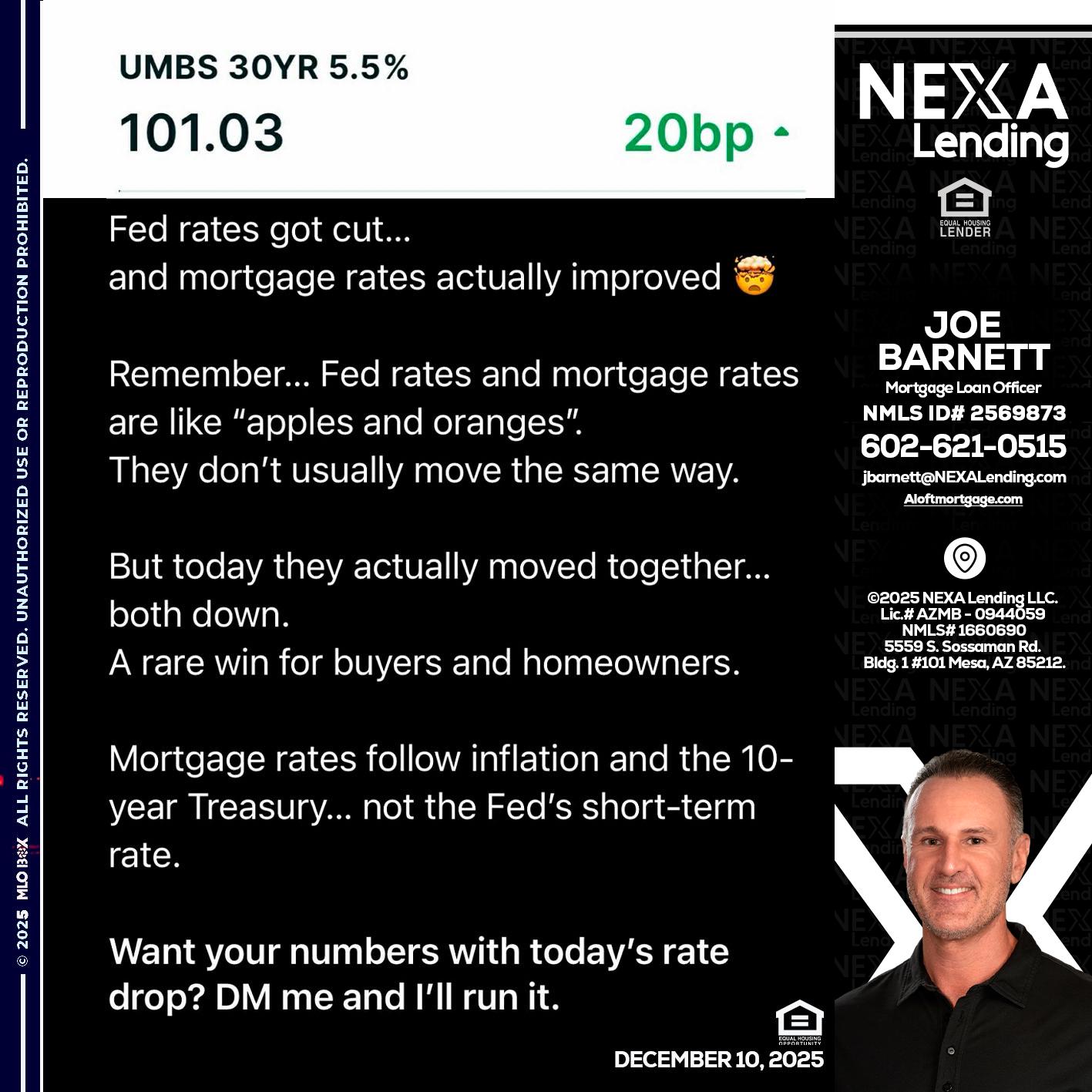 101.3 - Joe Barnett -Mortgage Loan Officer