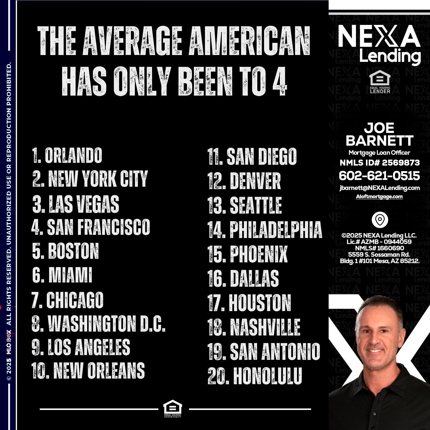 THE AVERAGE AMERICAN - Joe Barnett -Mortgage Loan Officer