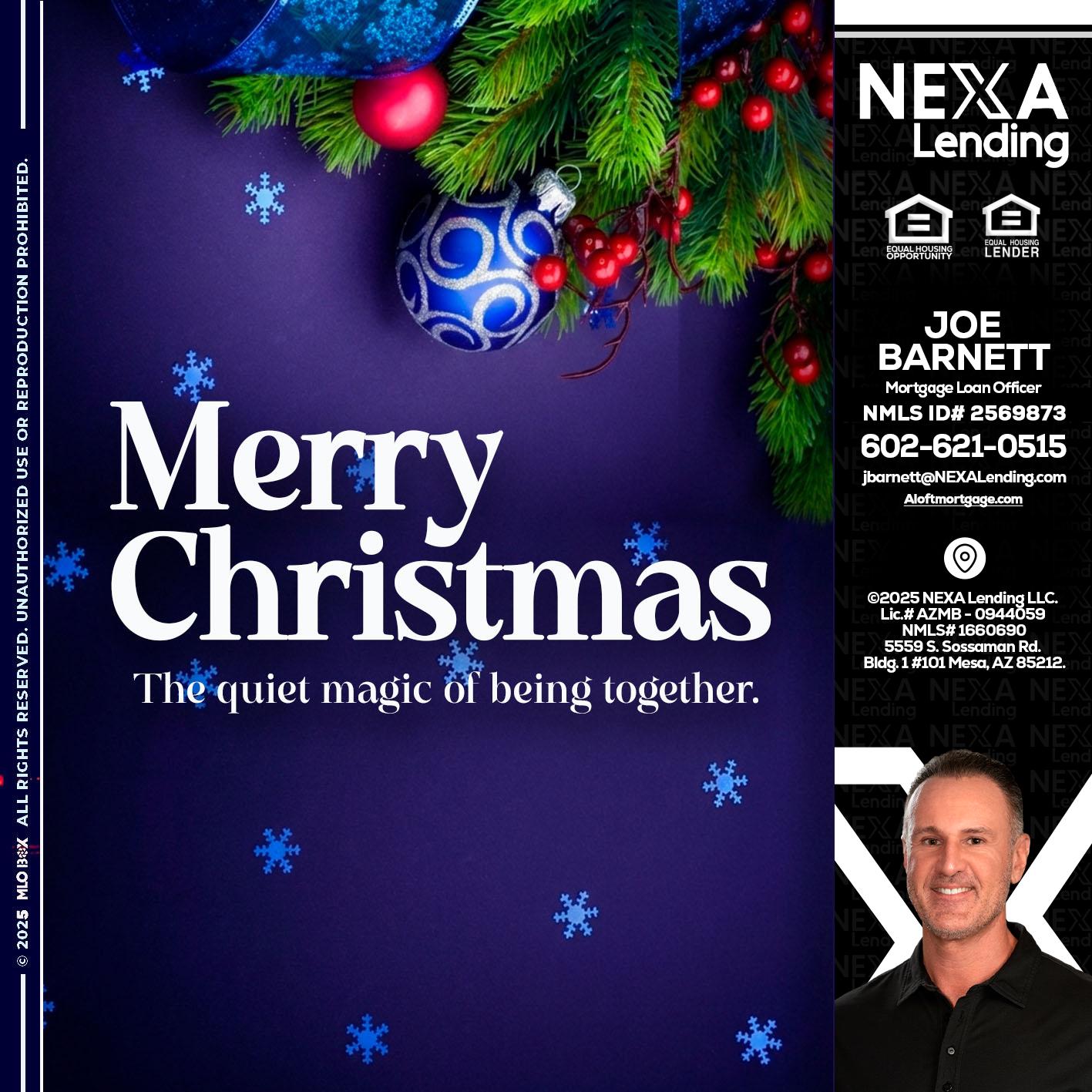merry christmas - Joe Barnett -Mortgage Loan Officer
