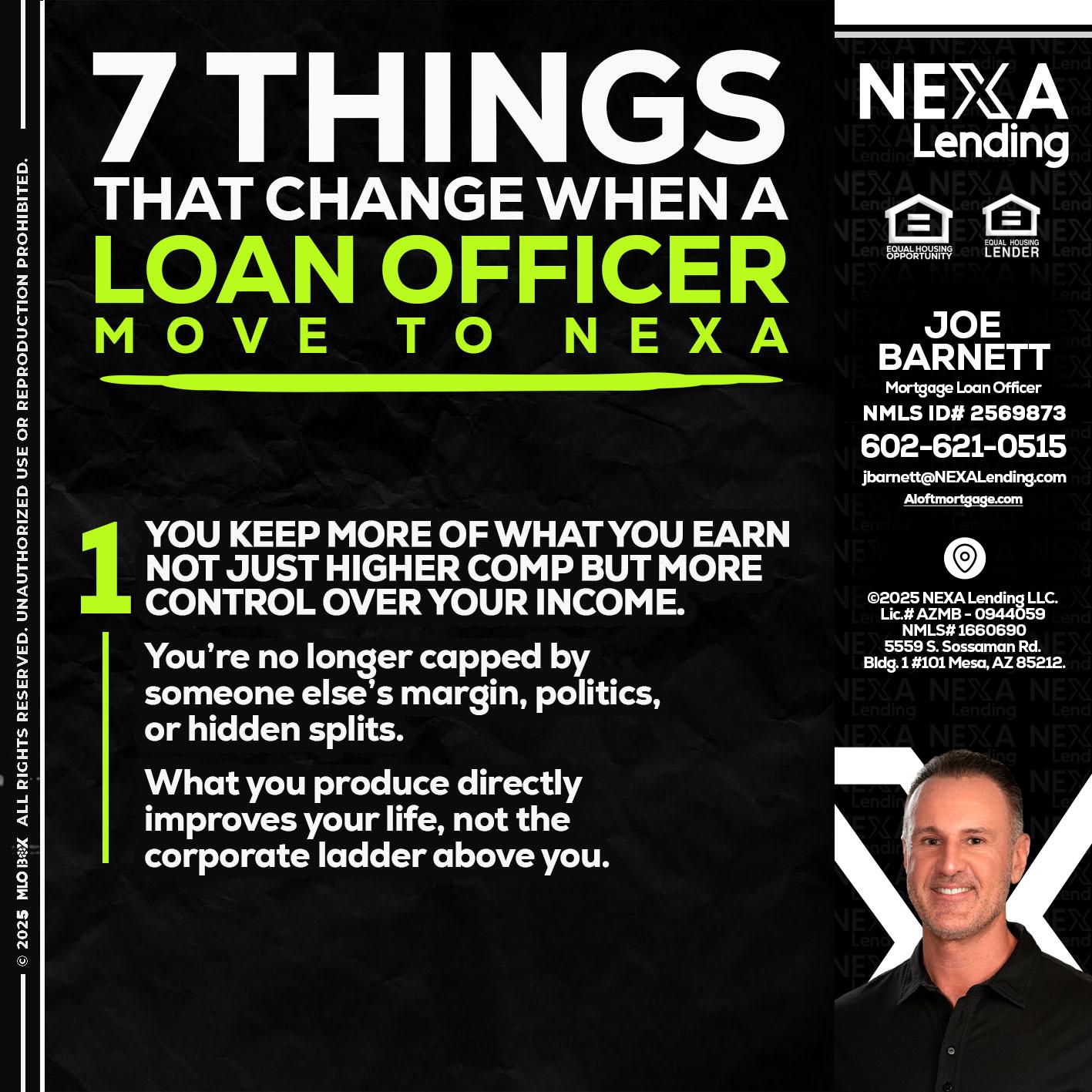 7 THINGS (1) - Joe Barnett -Mortgage Loan Officer