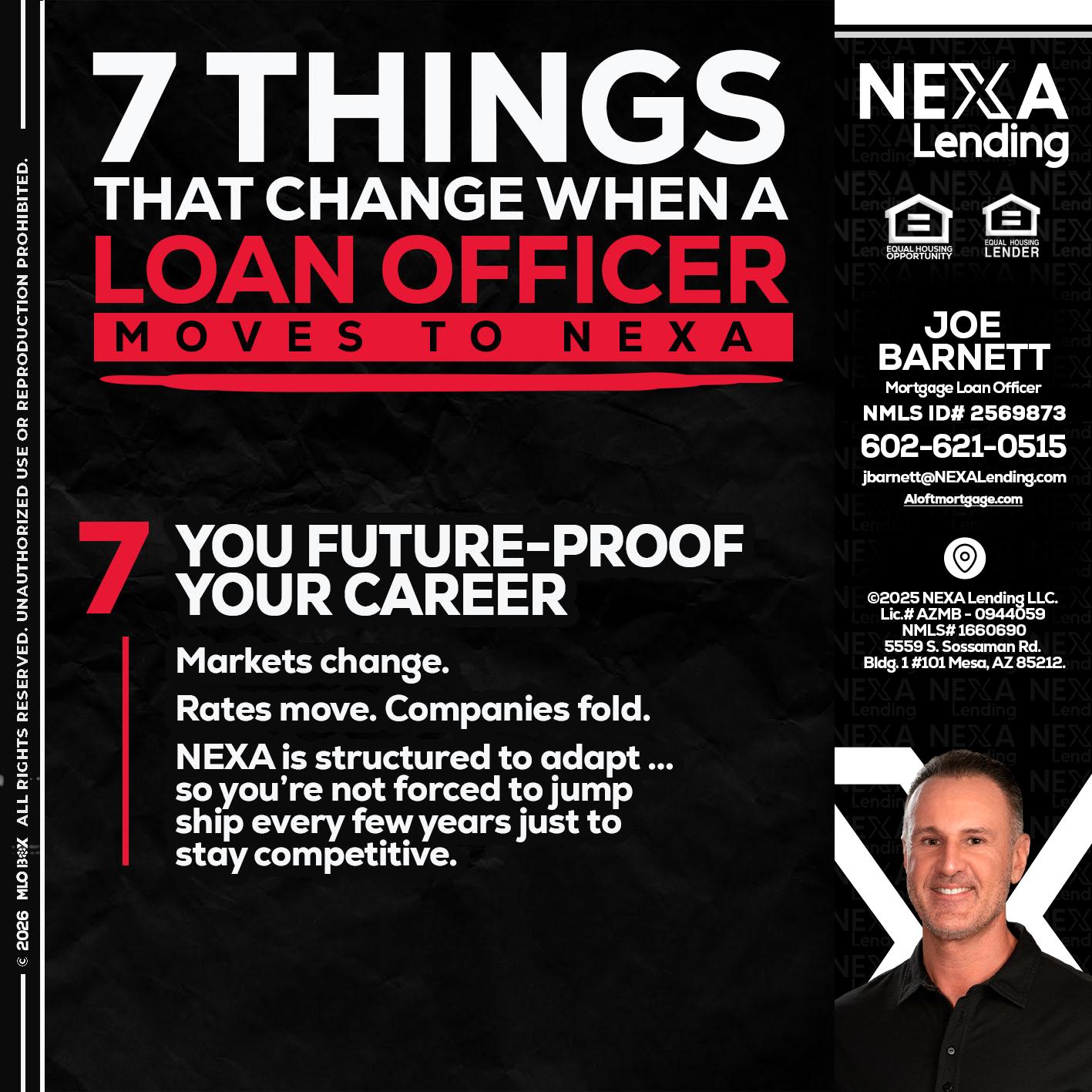 7 THINGS (7) - Joe Barnett -Mortgage Loan Officer