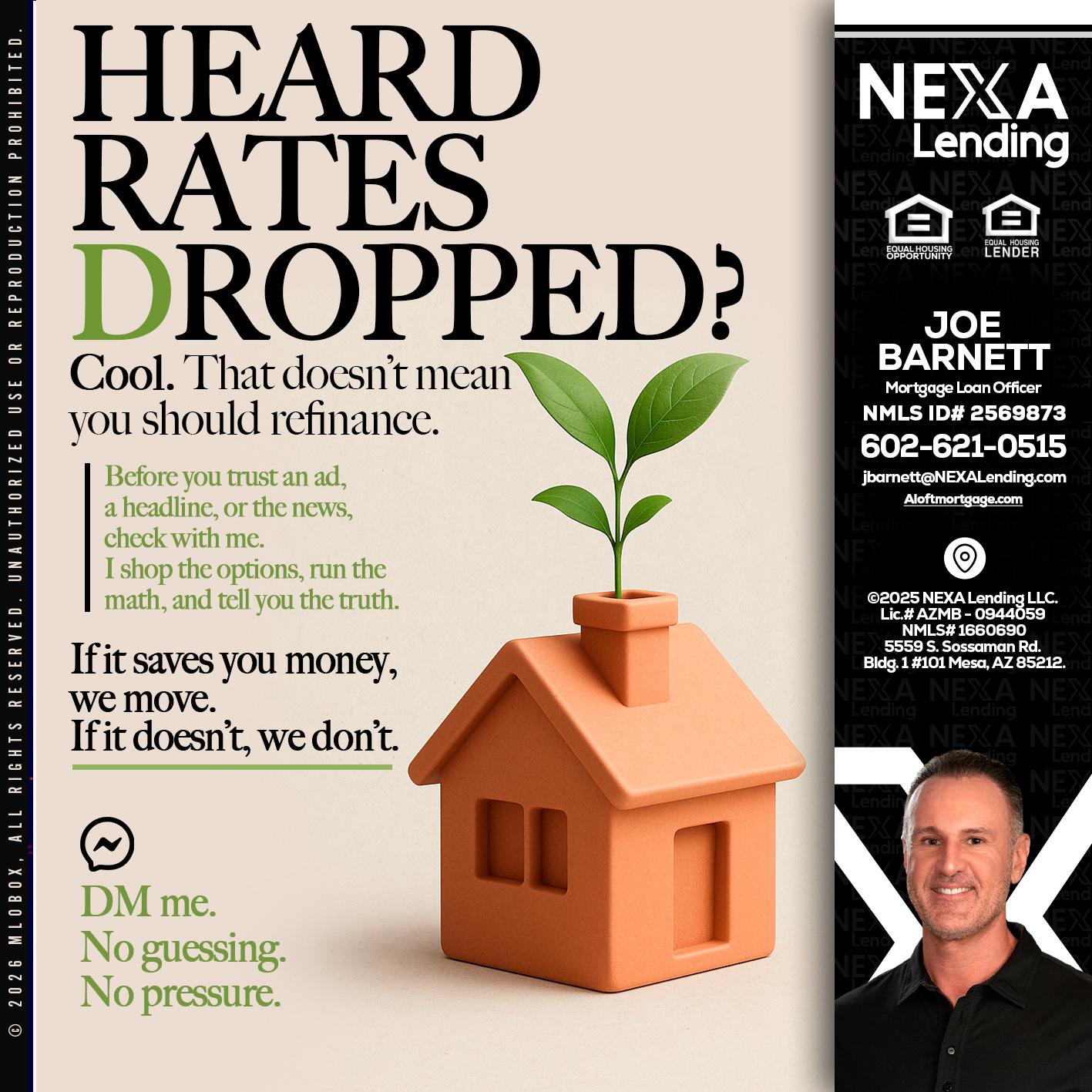 HEARD RATES - Joe Barnett -Mortgage Loan Officer