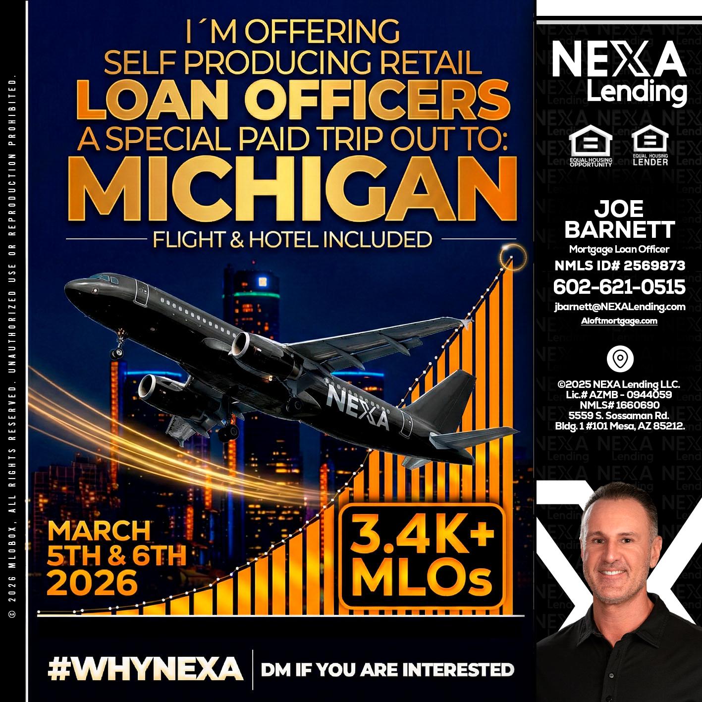 MICHIGAN - Joe Barnett -Mortgage Loan Officer