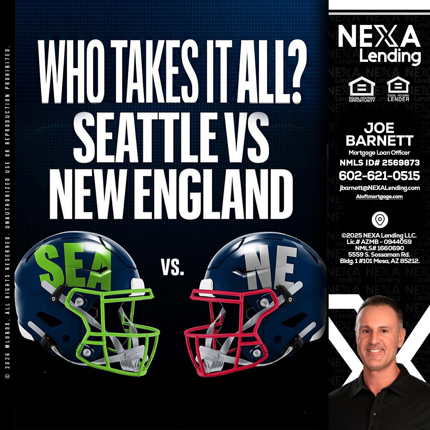 WHO TAKE IT ALL? - Joe Barnett -Mortgage Loan Officer