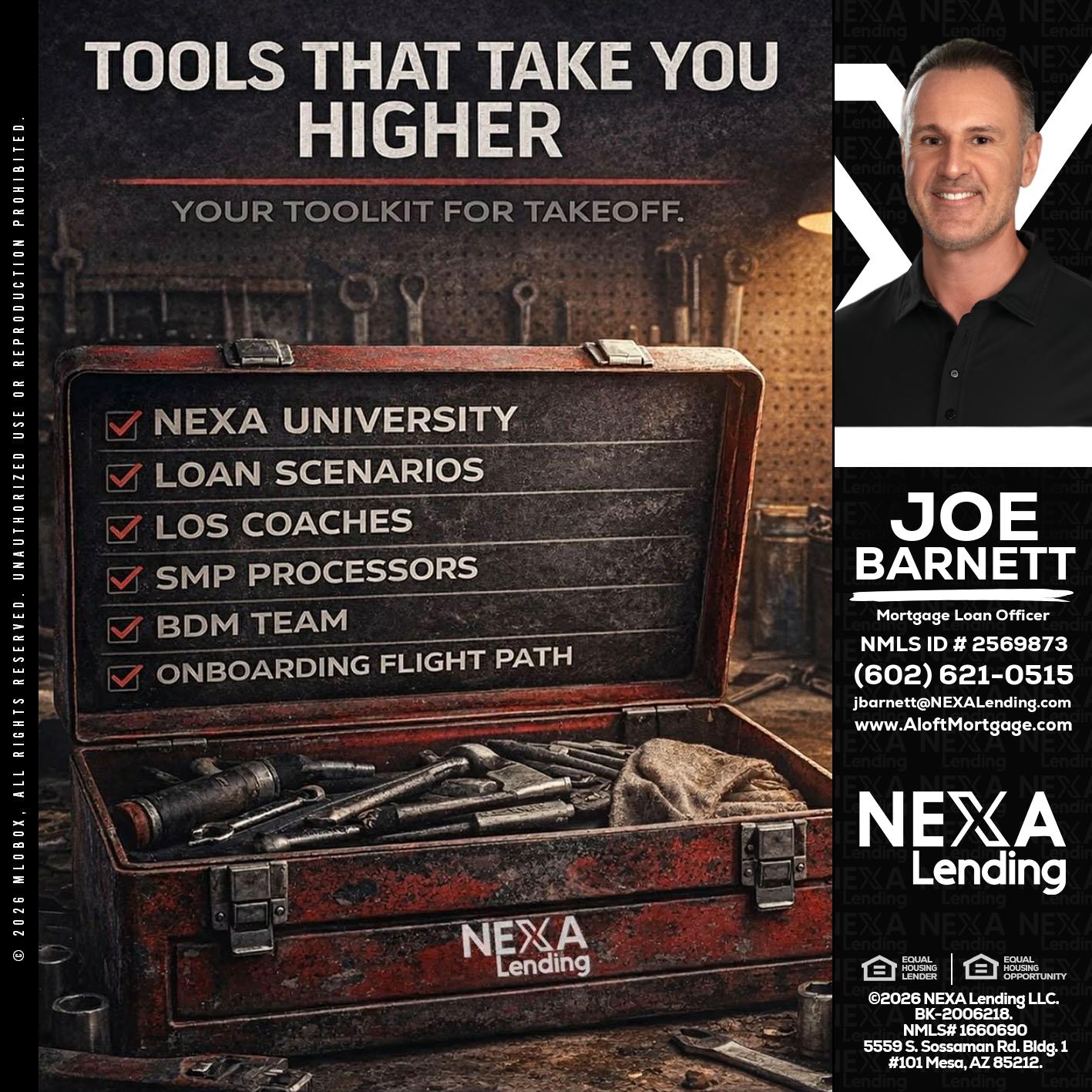 TOOLS THAT - Joe Barnett -Mortgage Loan Officer