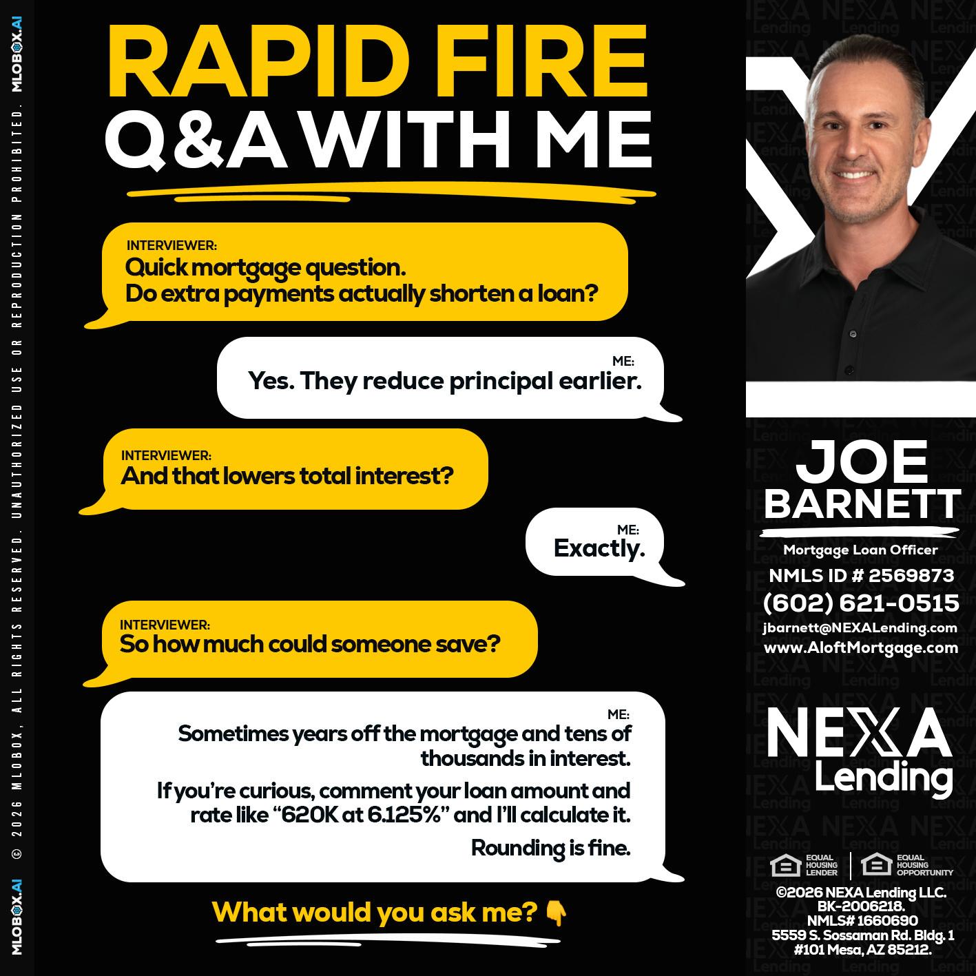 RAPID FIRE QA - Joe Barnett -Mortgage Loan Officer