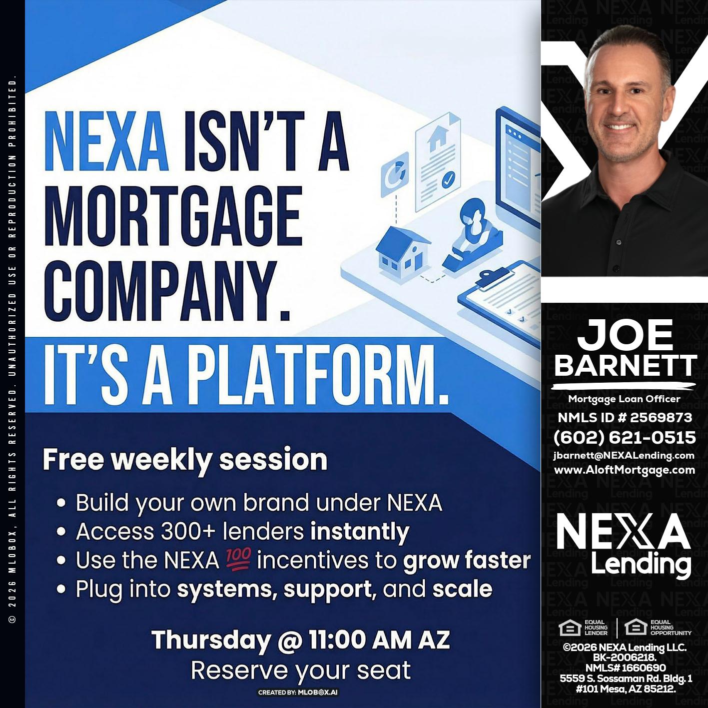 NEXA ISNT - Joe Barnett -Mortgage Loan Officer