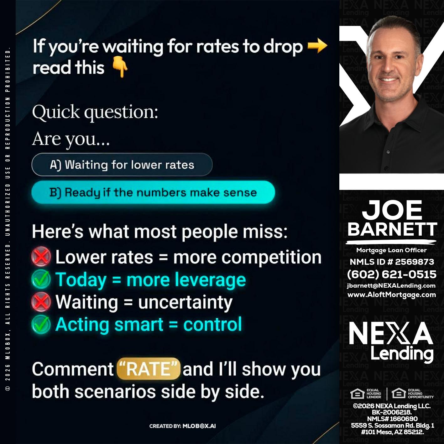 IF YOU ARE - Joe Barnett -Mortgage Loan Officer