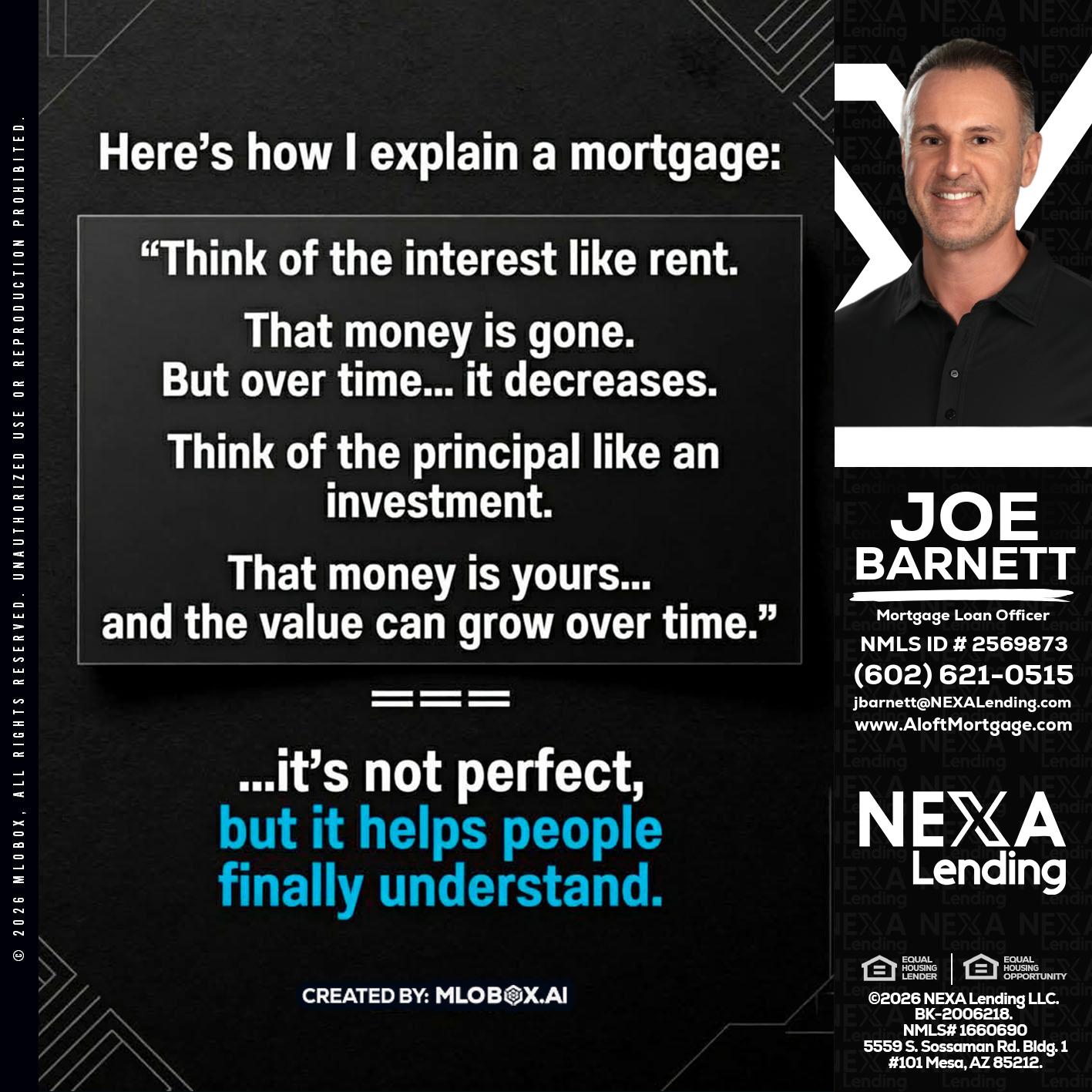 HERES NOW - Joe Barnett -Mortgage Loan Officer