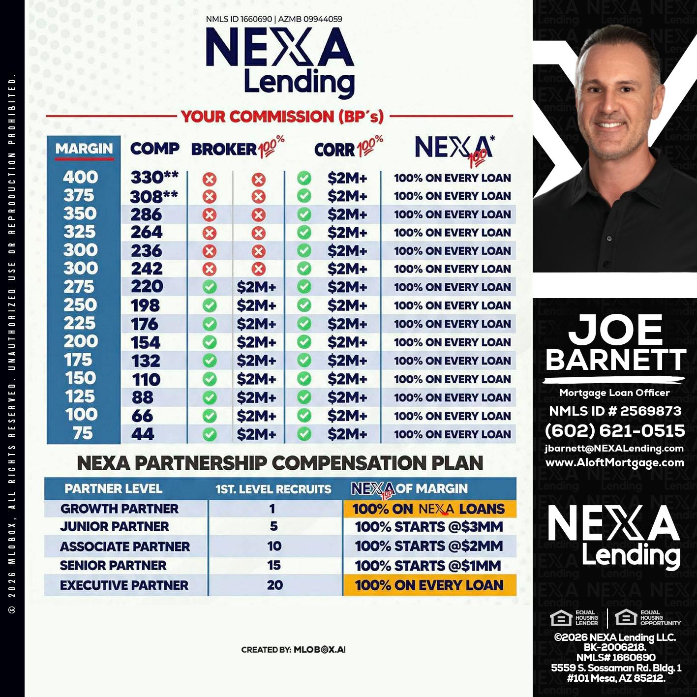 COMP - Joe Barnett -Mortgage Loan Officer