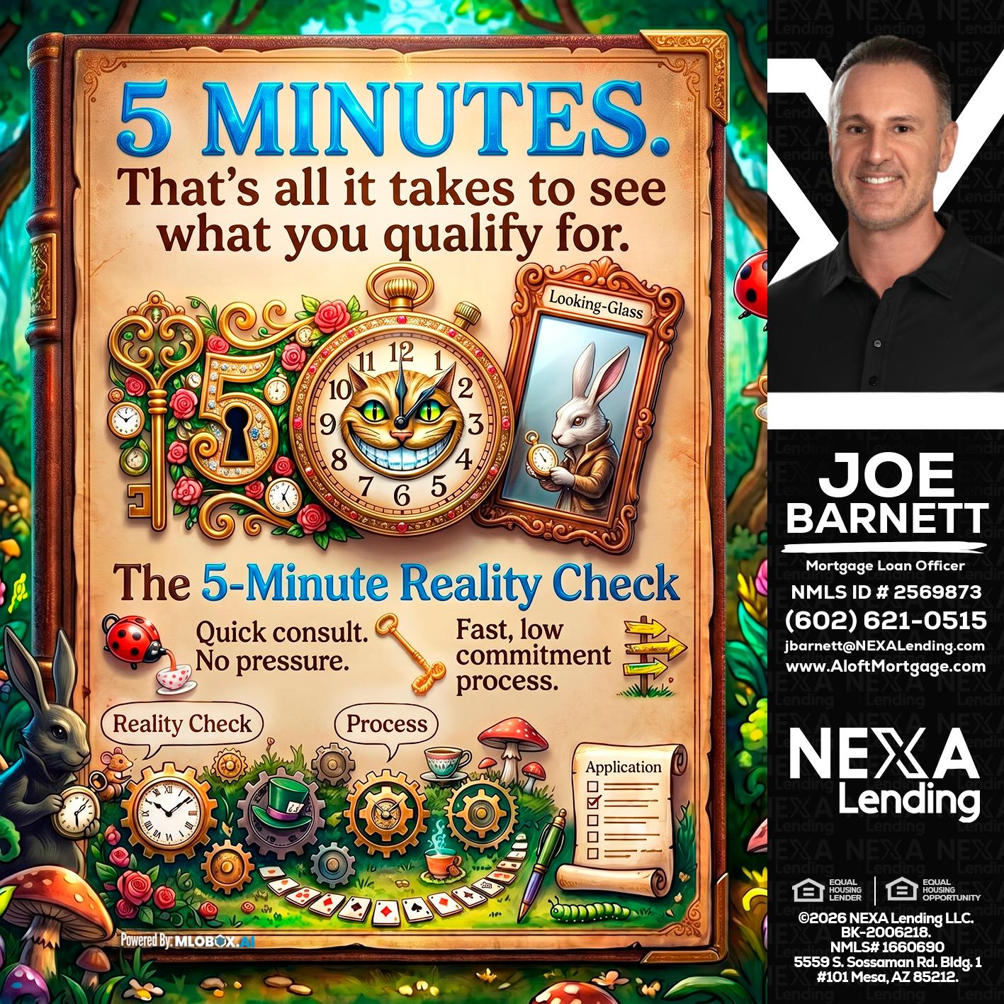 Reality Check! - Joe Barnett -Mortgage Loan Officer