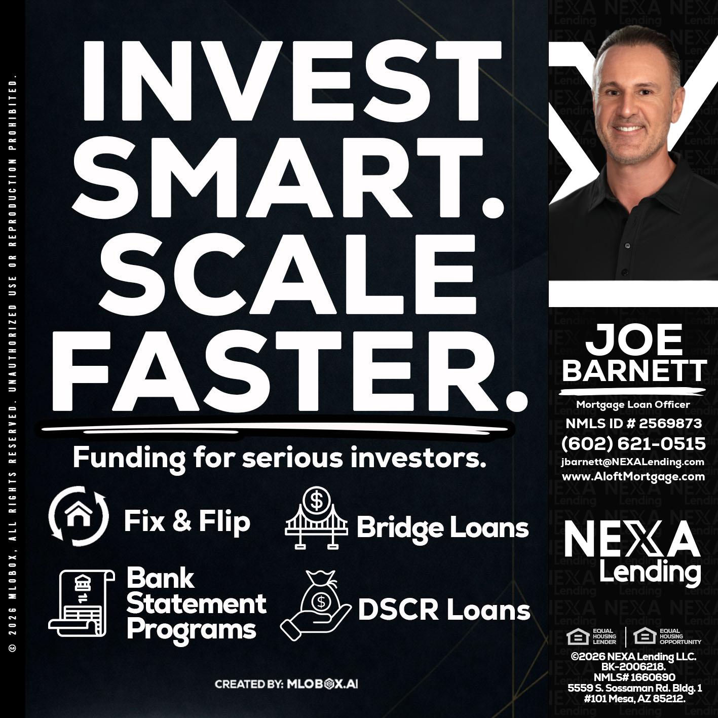 INVEST SMART - Joe Barnett -Mortgage Loan Officer
