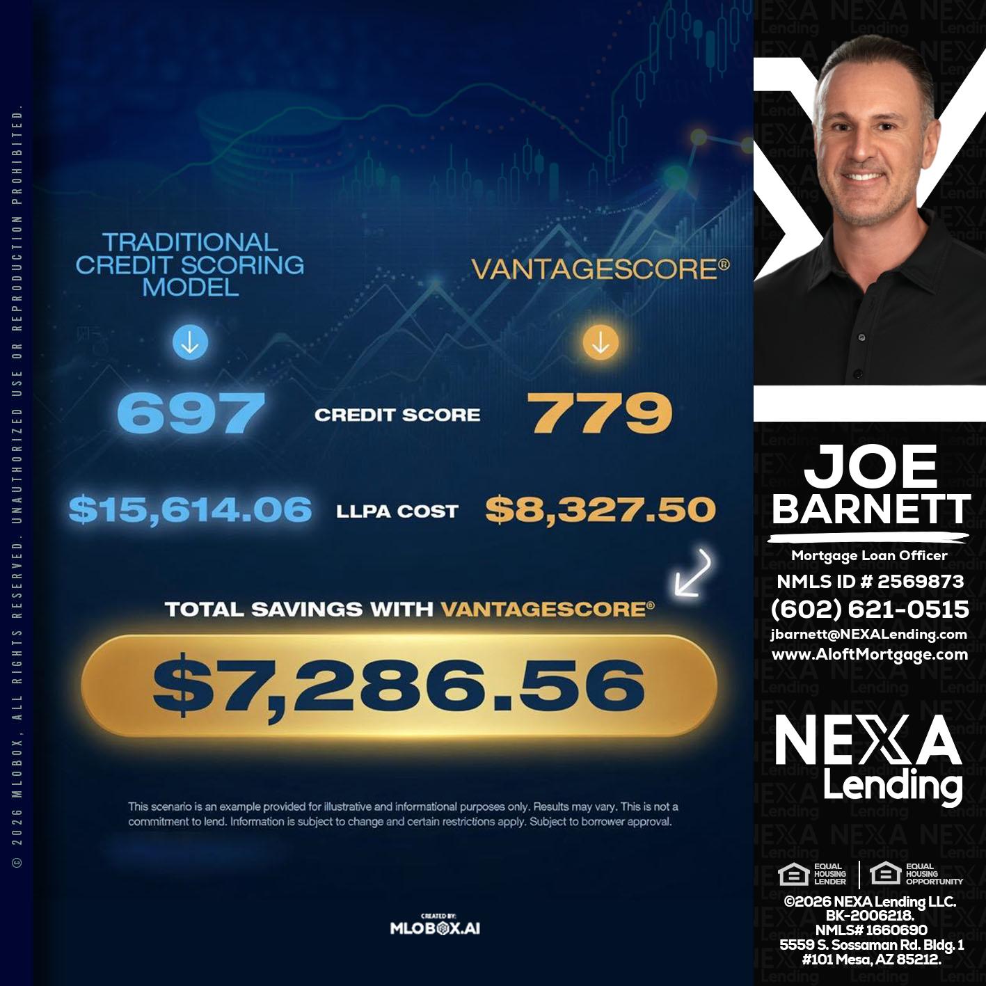 $7,286.56 - Joe Barnett -Mortgage Loan Officer