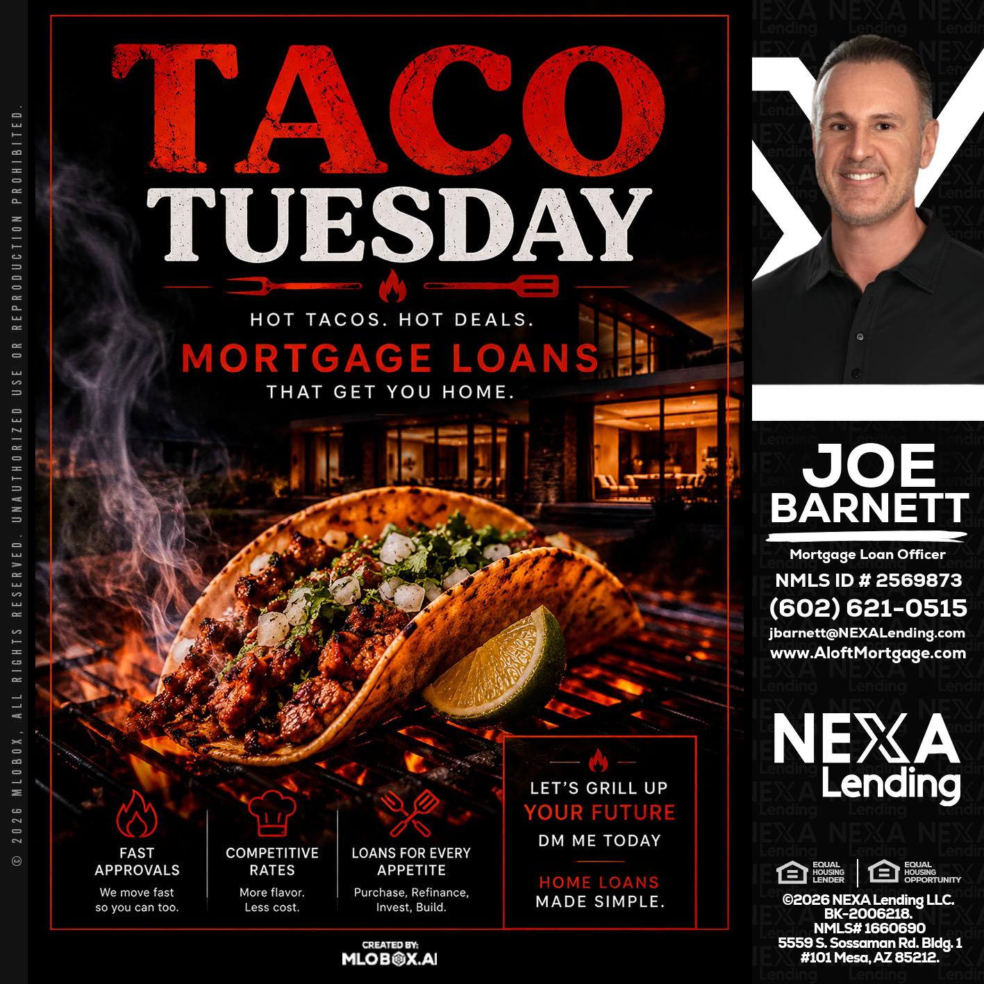 TACO TUESDAY - Joe Barnett -Mortgage Loan Officer