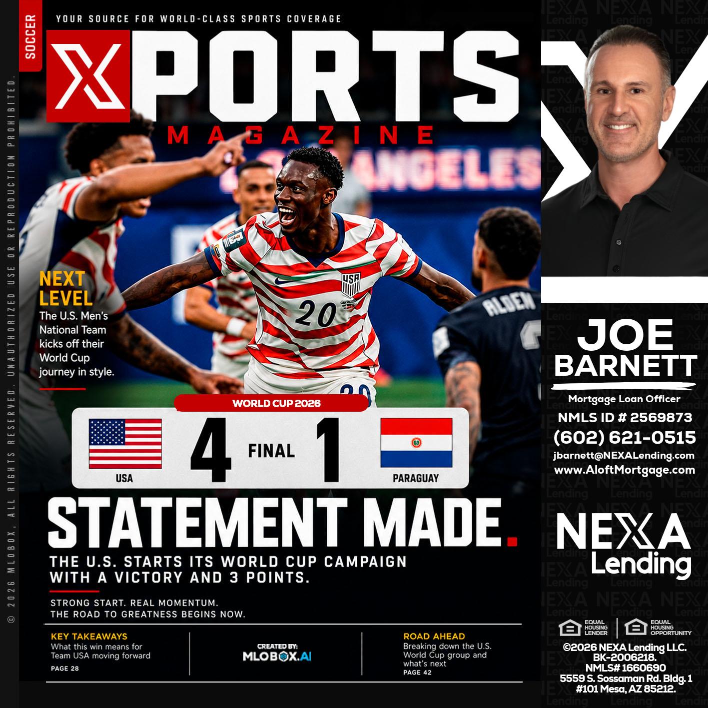 XPORTS - Joe Barnett -Mortgage Loan Officer
