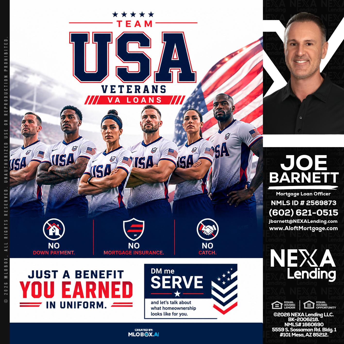USA TEAM - Joe Barnett -Mortgage Loan Officer