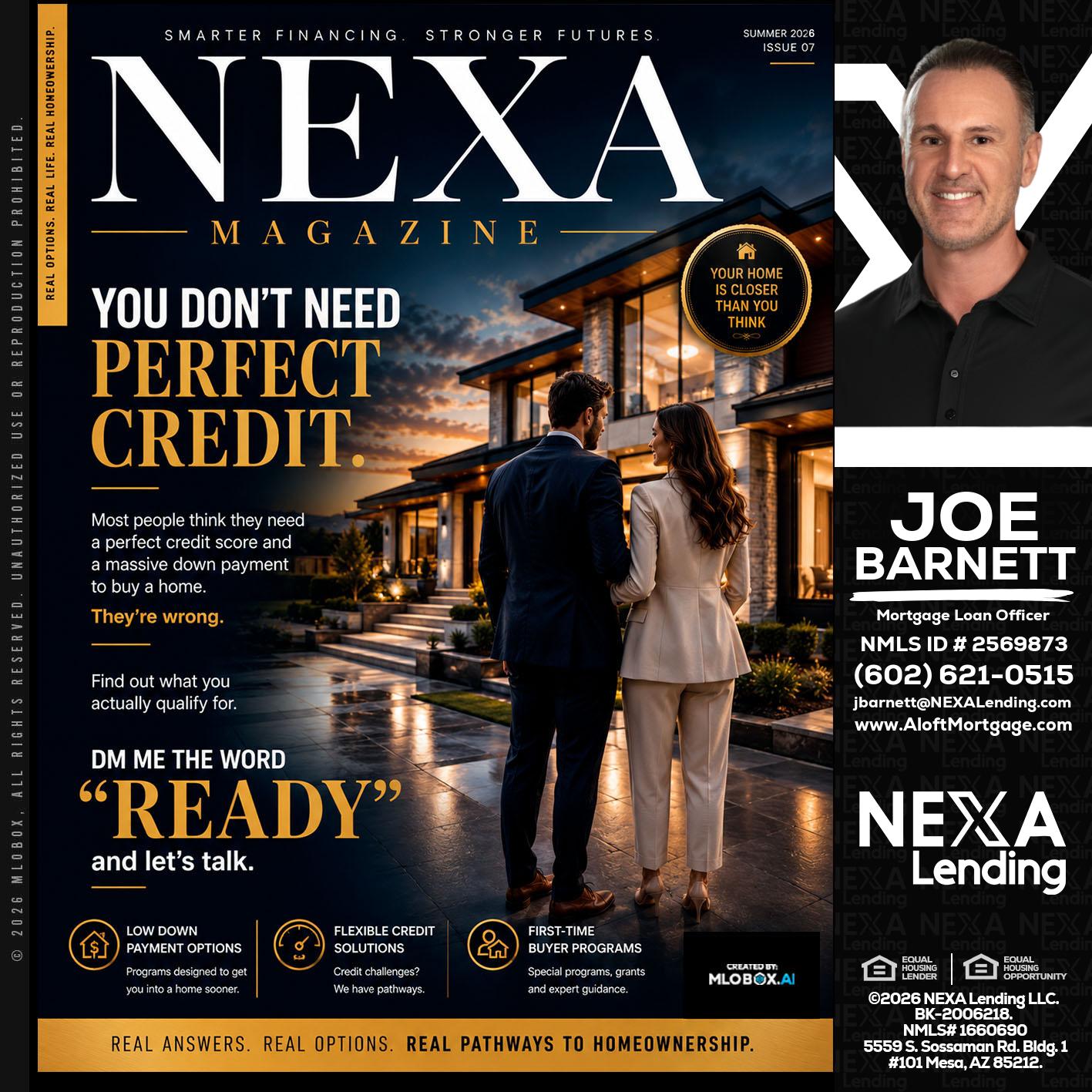 NEXA MAGAZINE - Joe Barnett -Mortgage Loan Officer