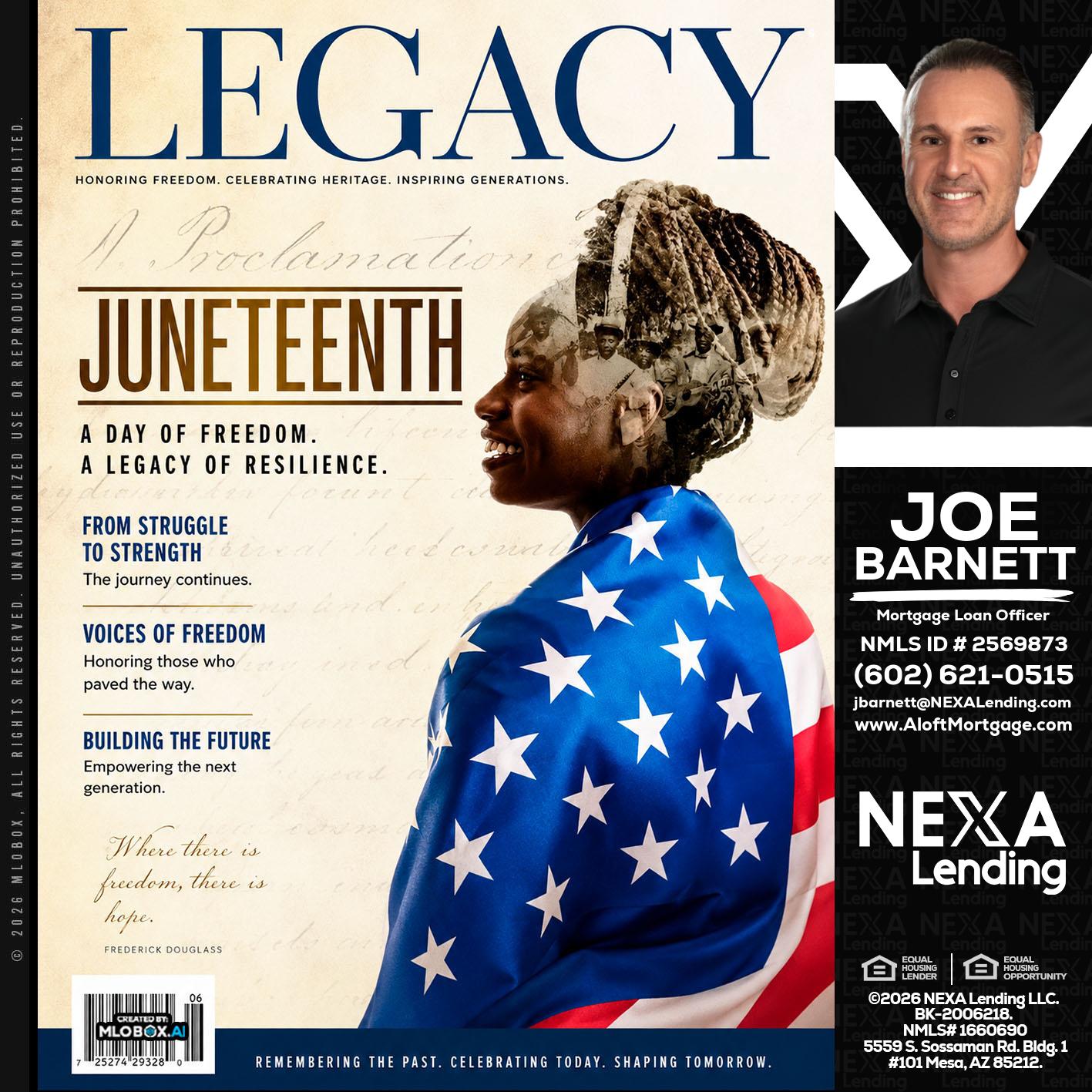 LEGACY - Joe Barnett -Mortgage Loan Officer
