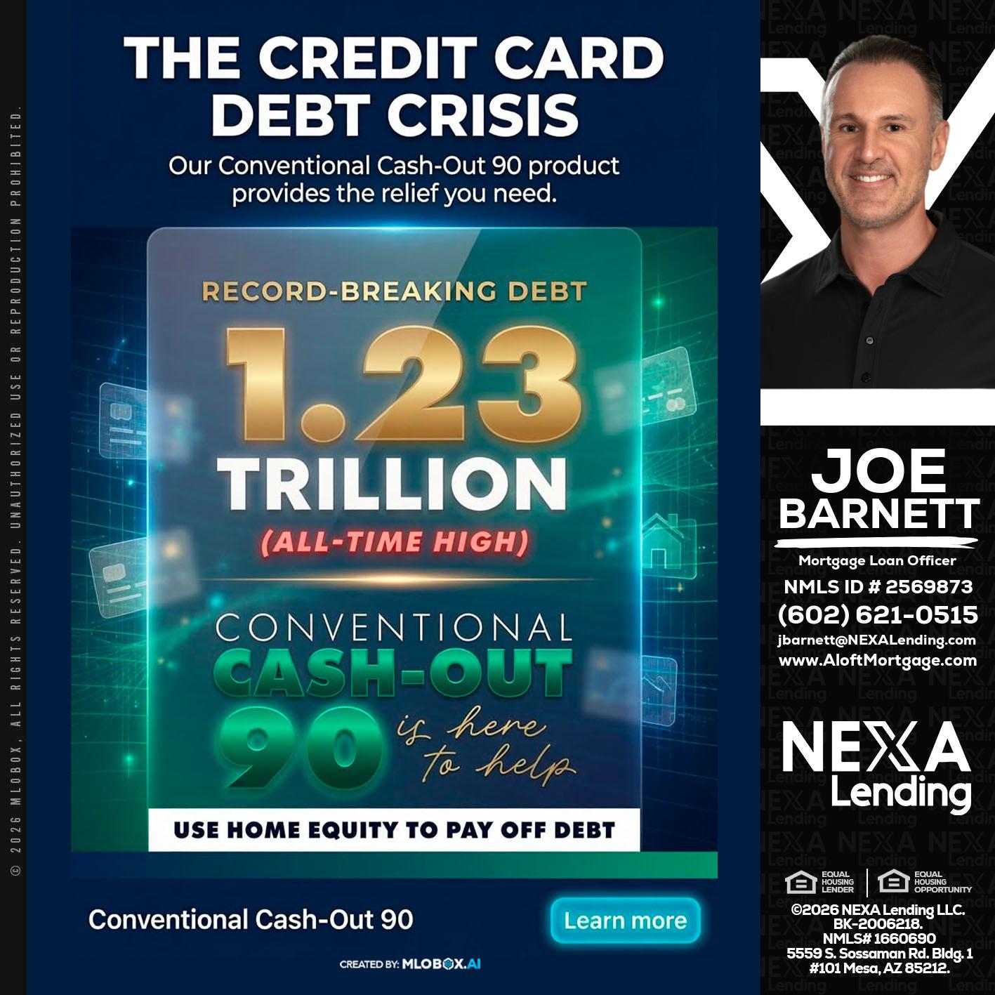 THE CREDIT CARD - Joe Barnett -Mortgage Loan Officer