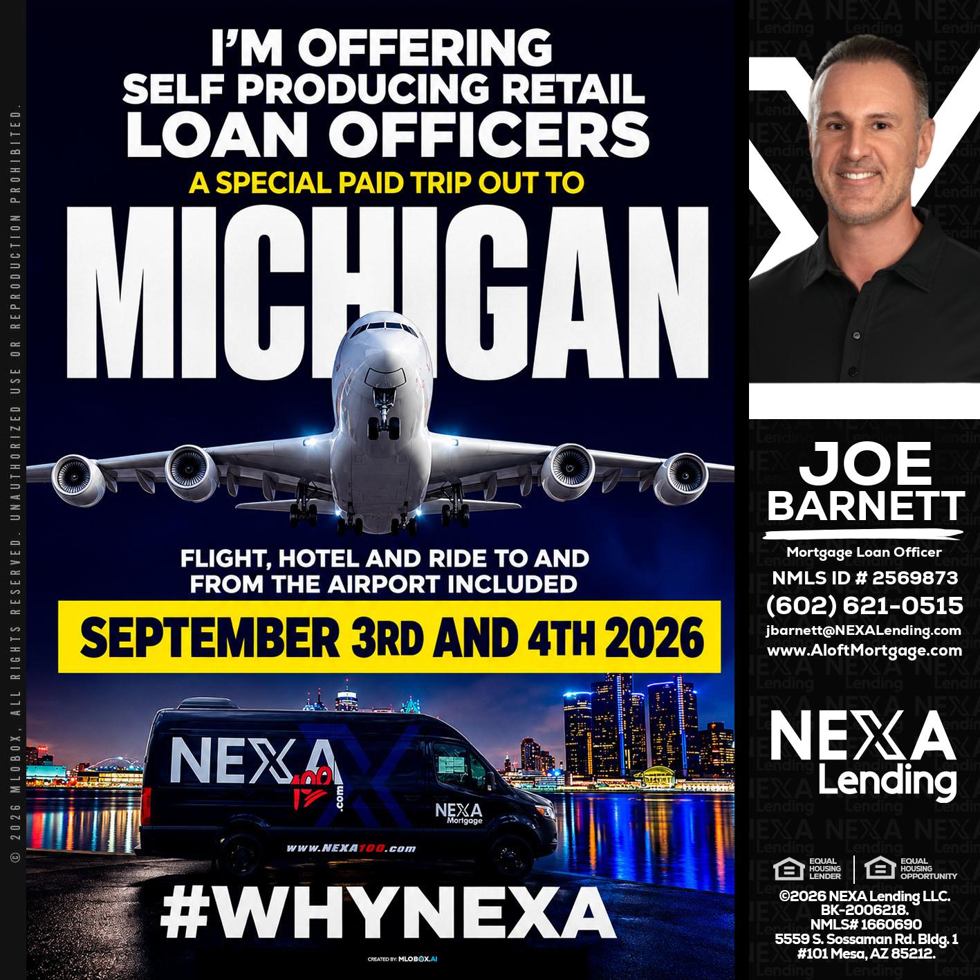 MICHIGAN - Joe Barnett -Mortgage Loan Officer