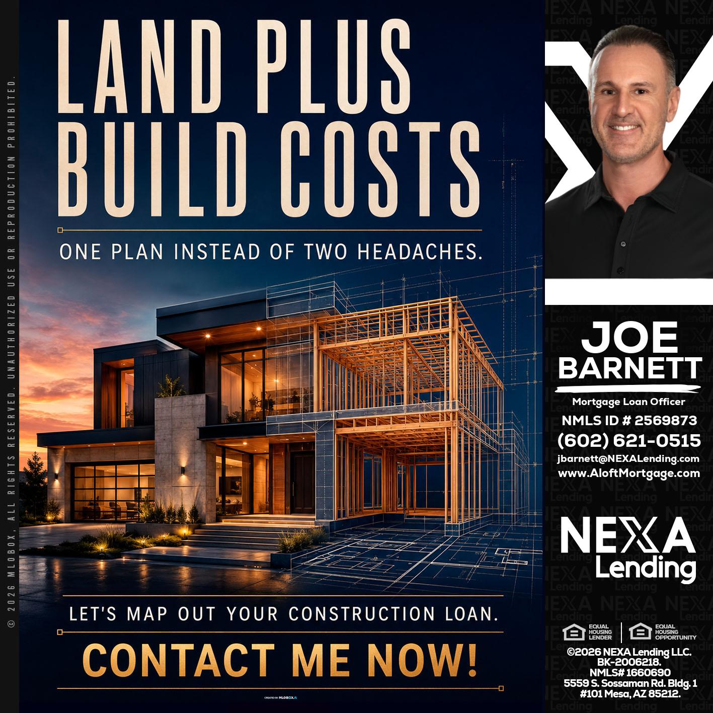 LAND PLUS - Joe Barnett -Mortgage Loan Officer